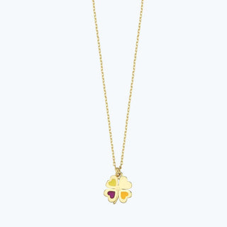 Besties Clover Gold Necklace
