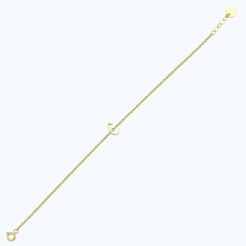 Bracelet Or Lettre C