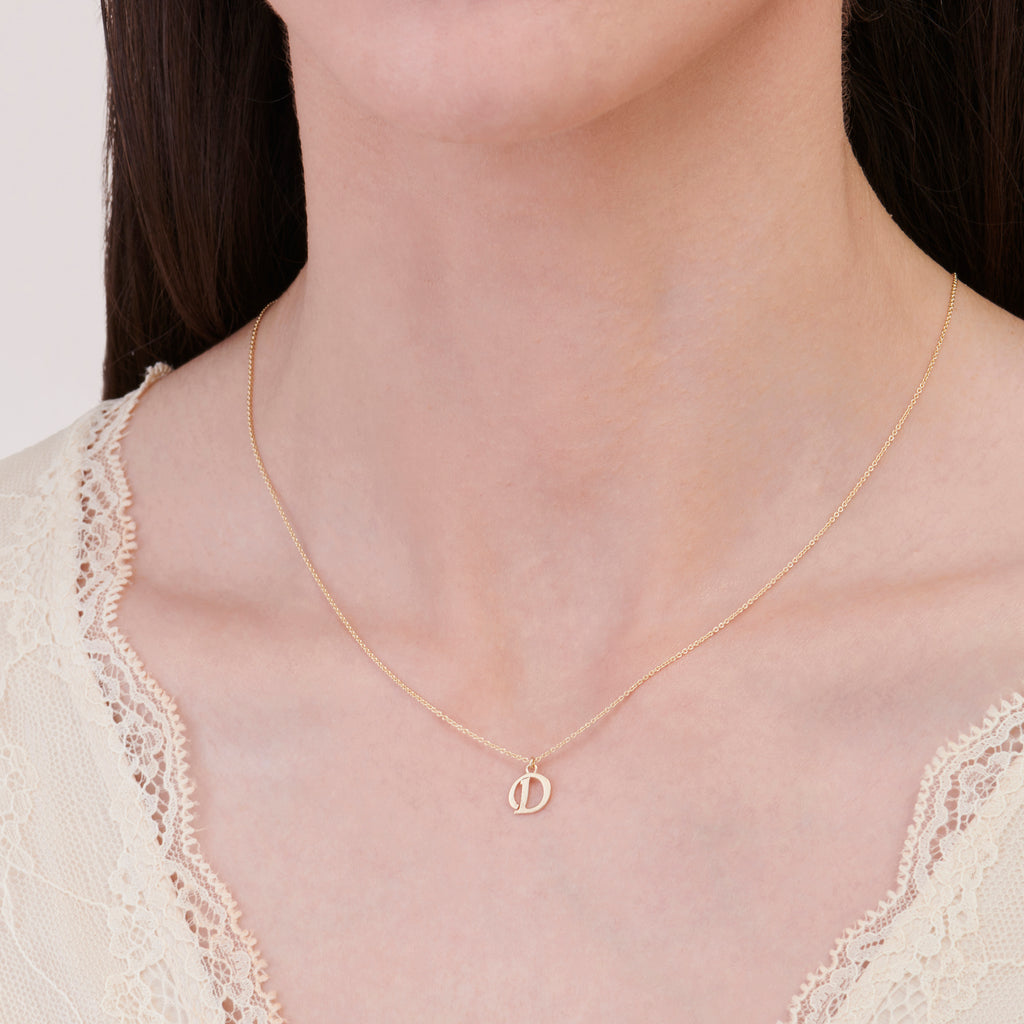 Buchstabe D Goldkette