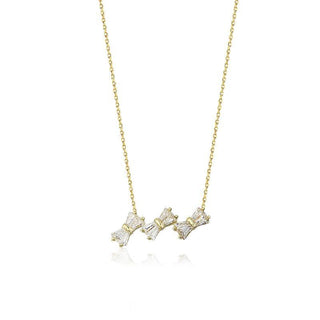 Ribbon Gold Necklace