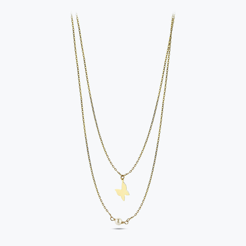 Butterfly Gold Necklace