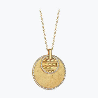 22K Flower of Life Gold Necklace