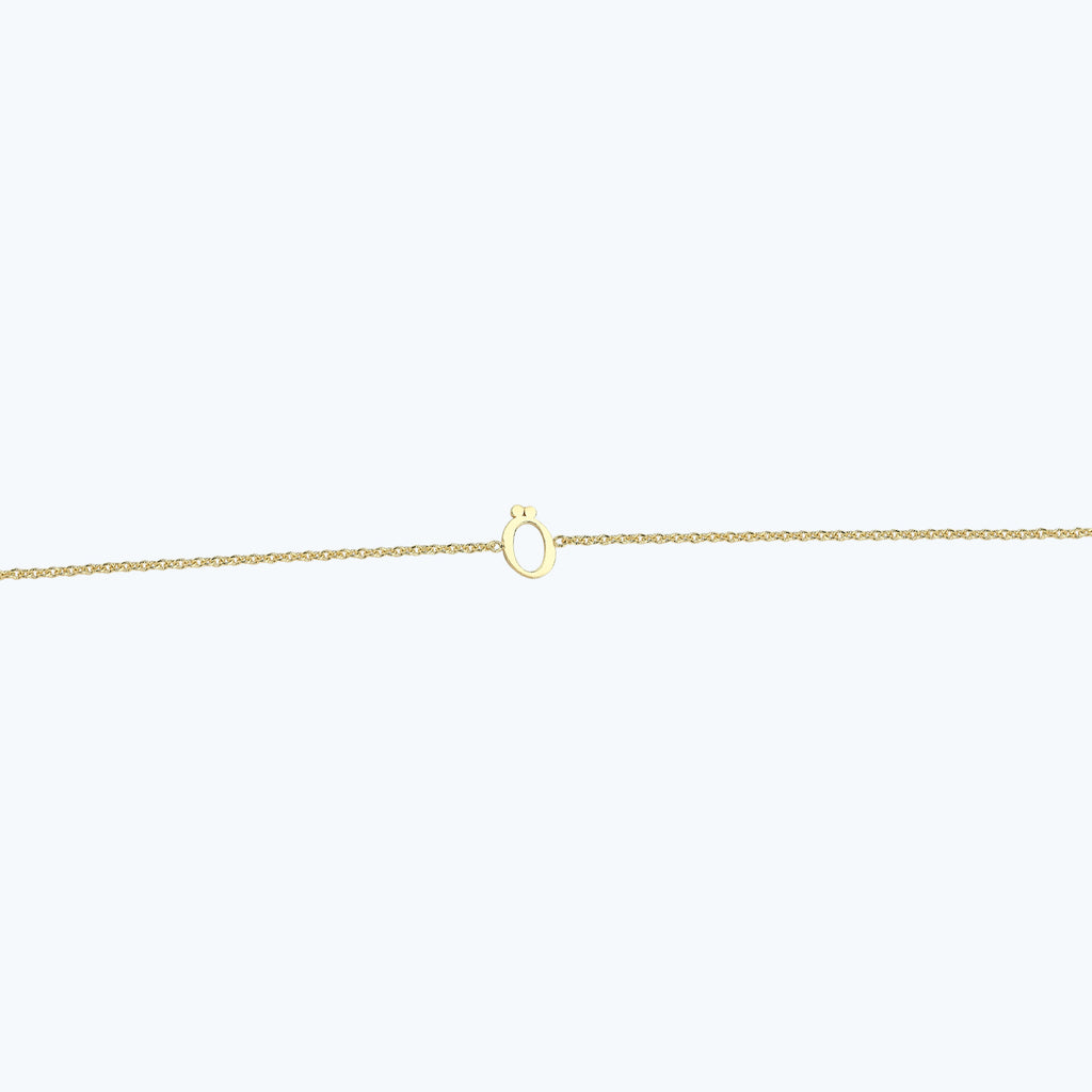 Buchstabe Ö Goldarmband