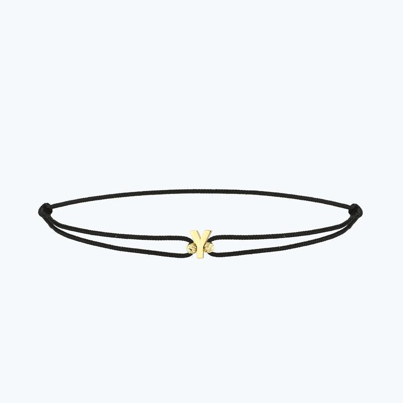 Letter Y Cord Bracelet