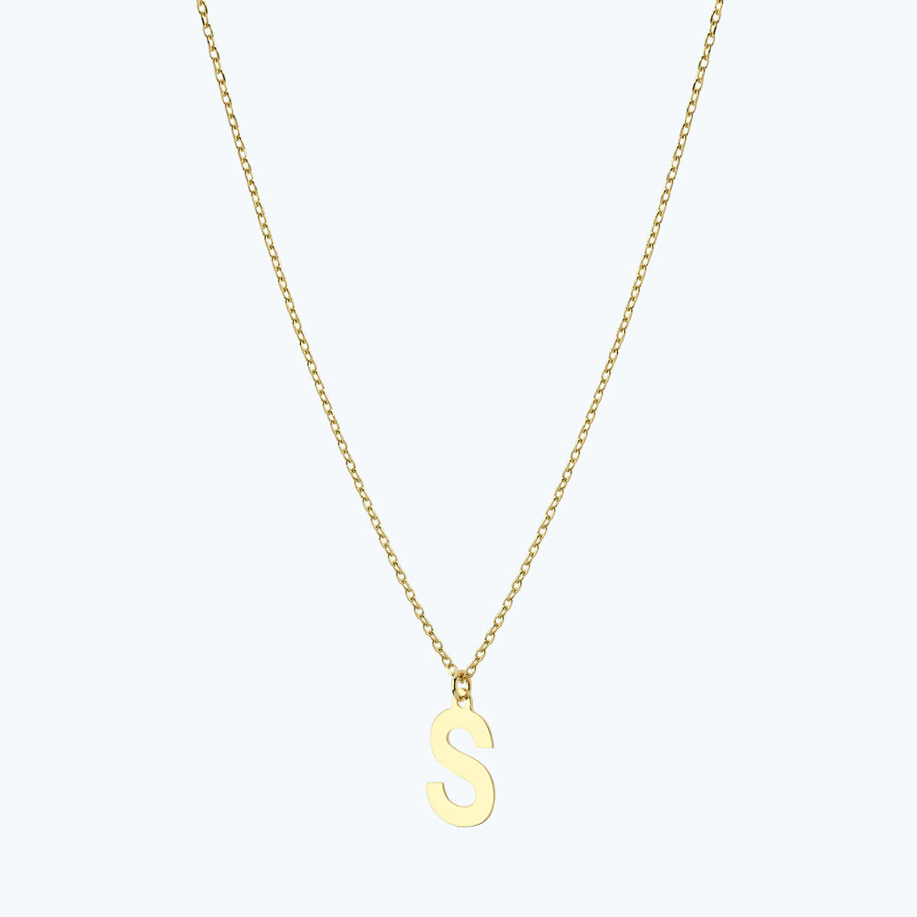 Collier Or Lettre S