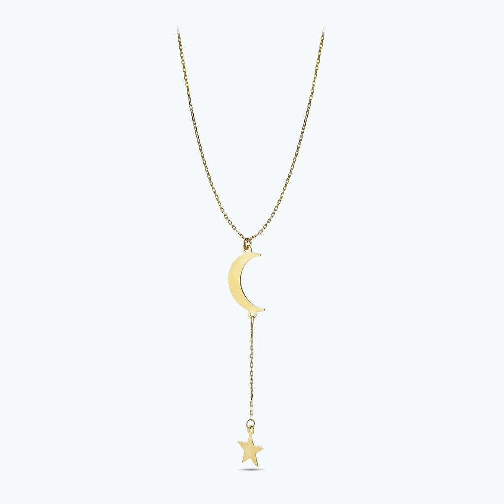 Moon Star Gold Necklace