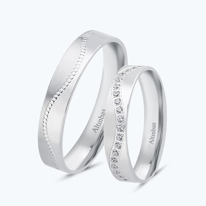 HOT Duo Alliance Mariage Bague Duo Couple Alliance Duo